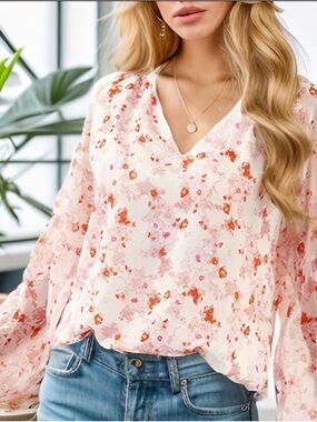 55. No Brand Floral Blouse